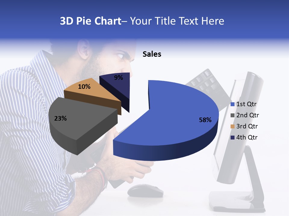 Computer White Horizontal PowerPoint Template