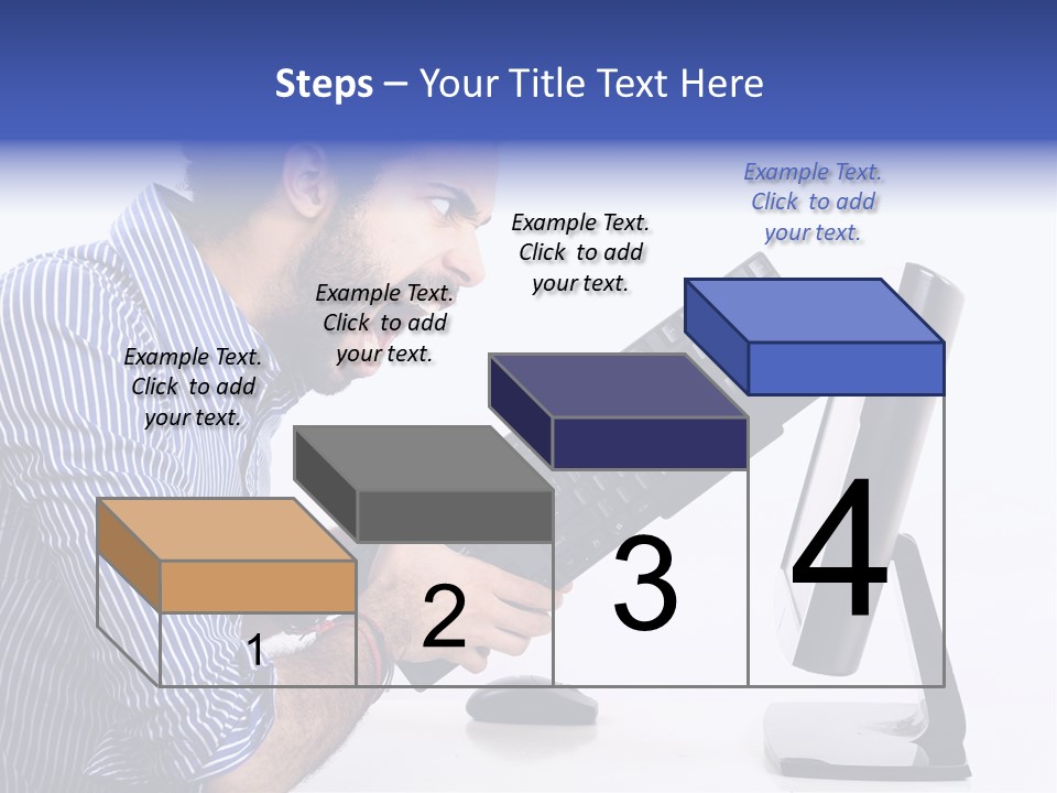 Computer White Horizontal PowerPoint Template