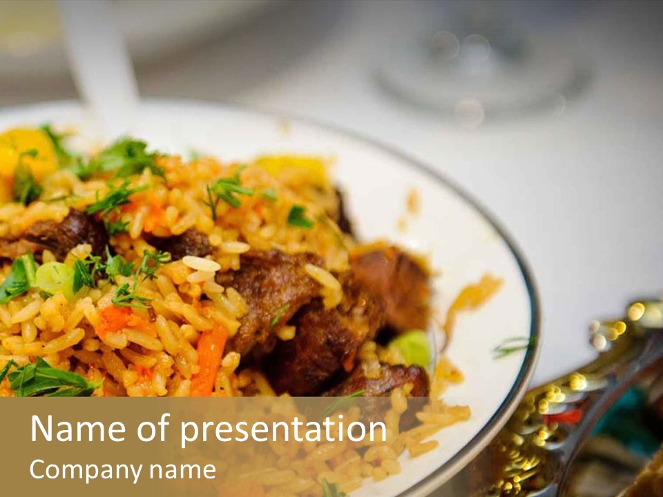 Spicy Gourmet Closeup PowerPoint Template
