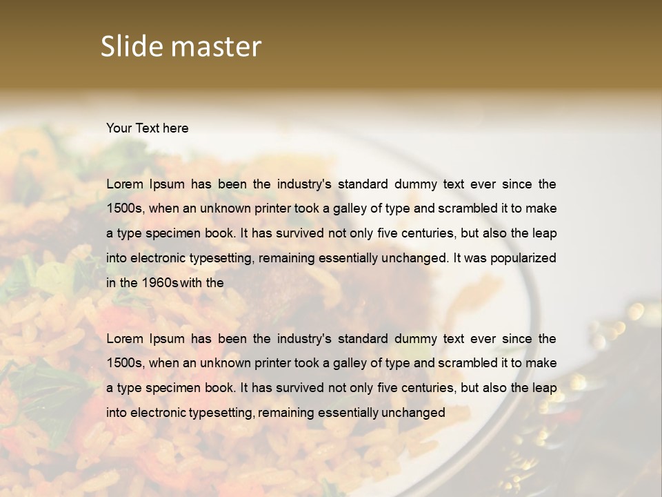 Spicy Gourmet Closeup PowerPoint Template