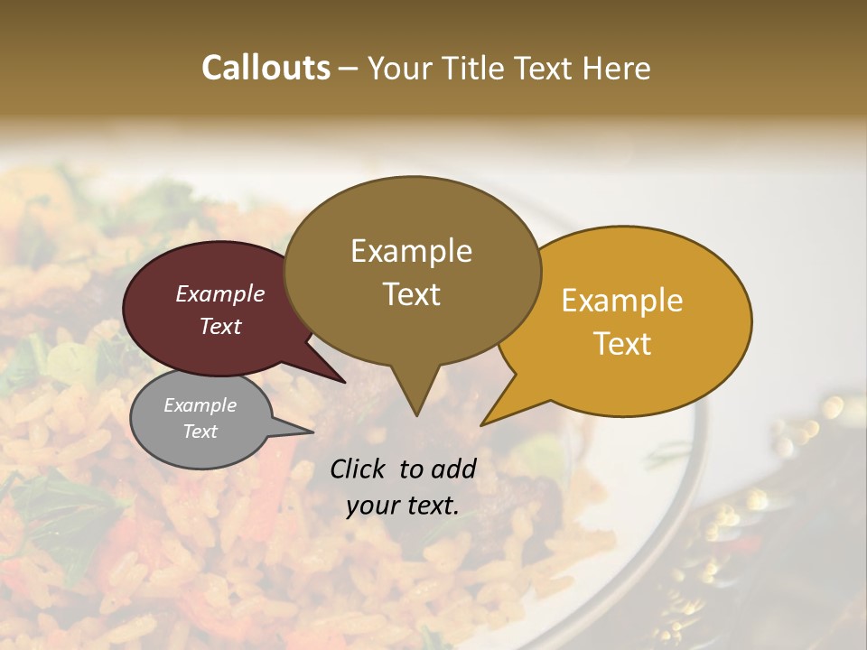 Spicy Gourmet Closeup PowerPoint Template