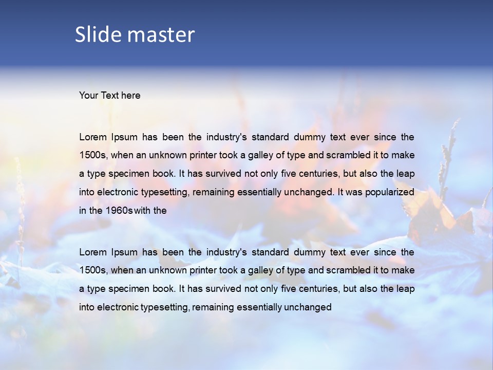 Beautiful Color Fall PowerPoint Template