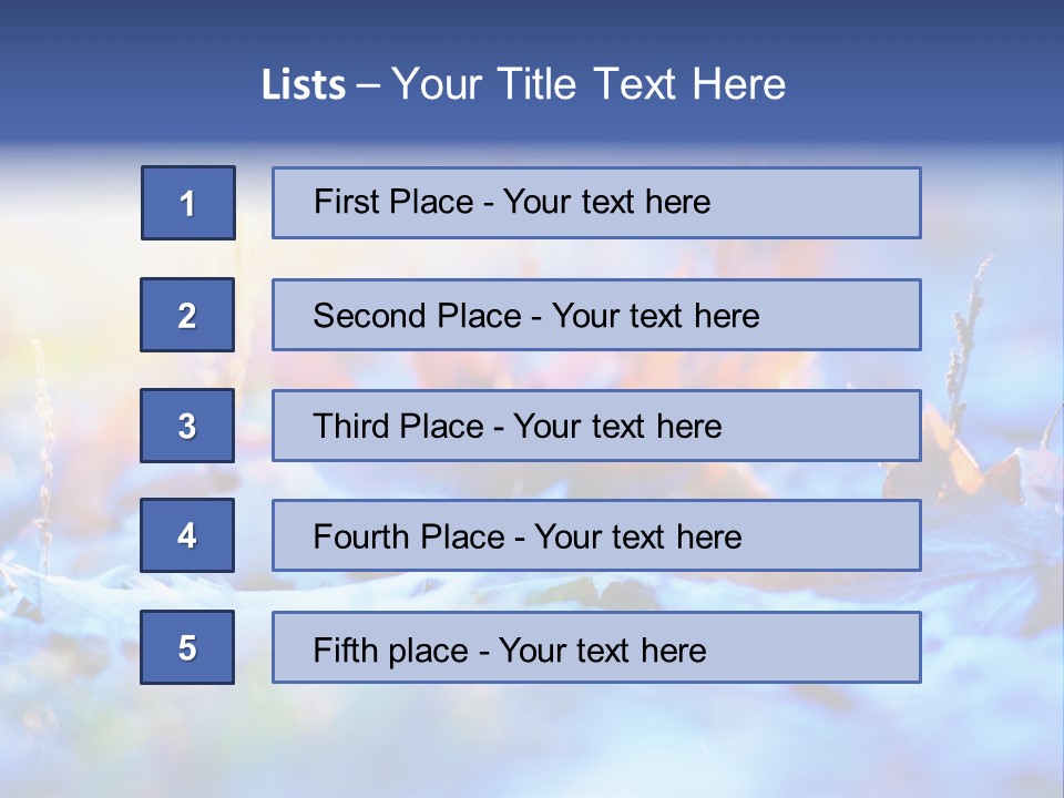 Beautiful Color Fall PowerPoint Template