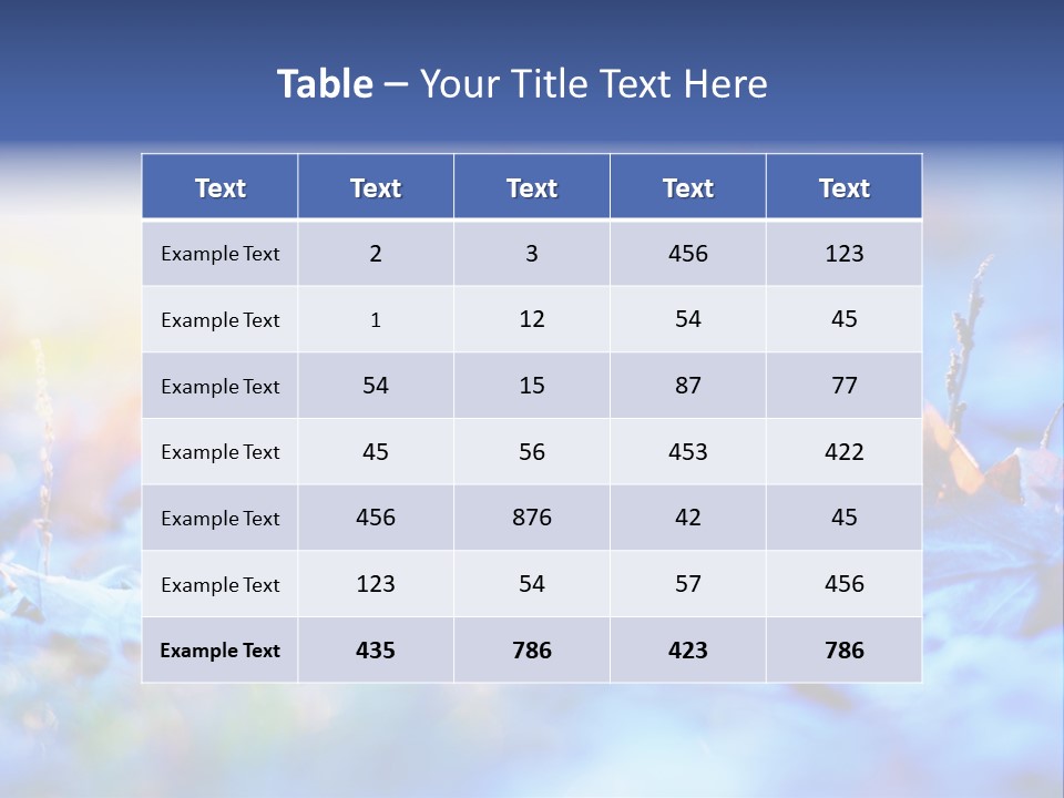 Beautiful Color Fall PowerPoint Template