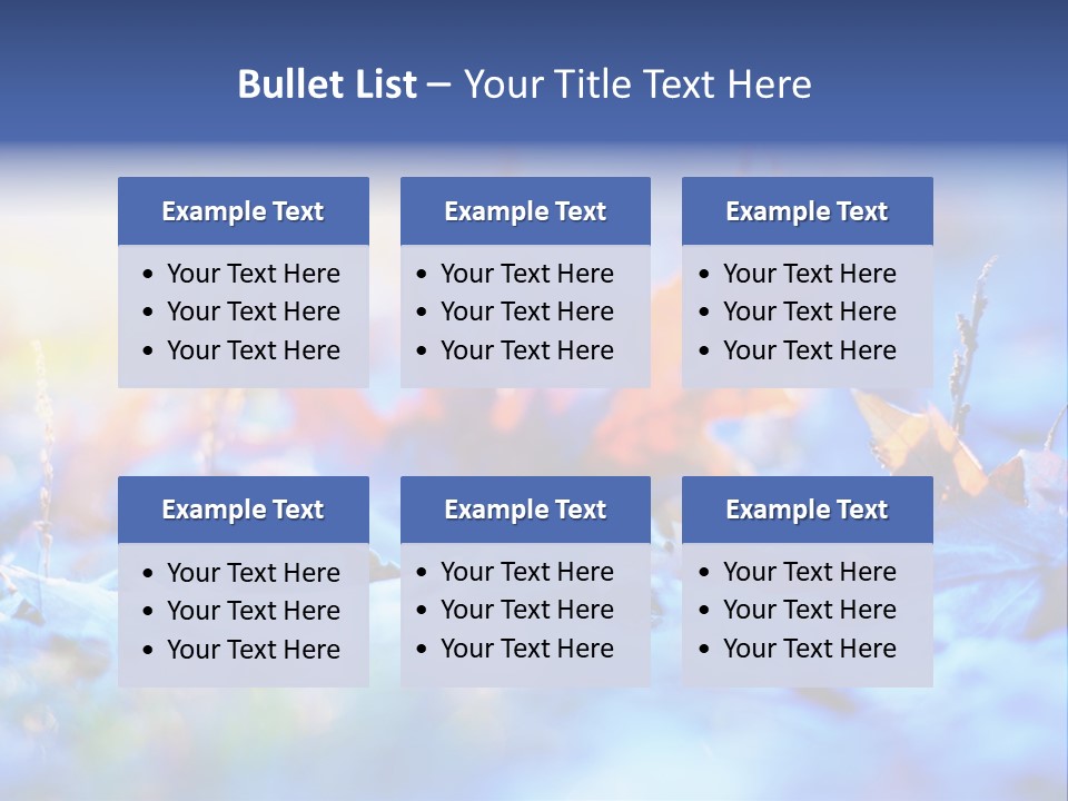 Beautiful Color Fall PowerPoint Template