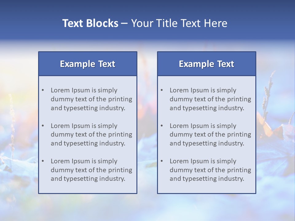 Beautiful Color Fall PowerPoint Template