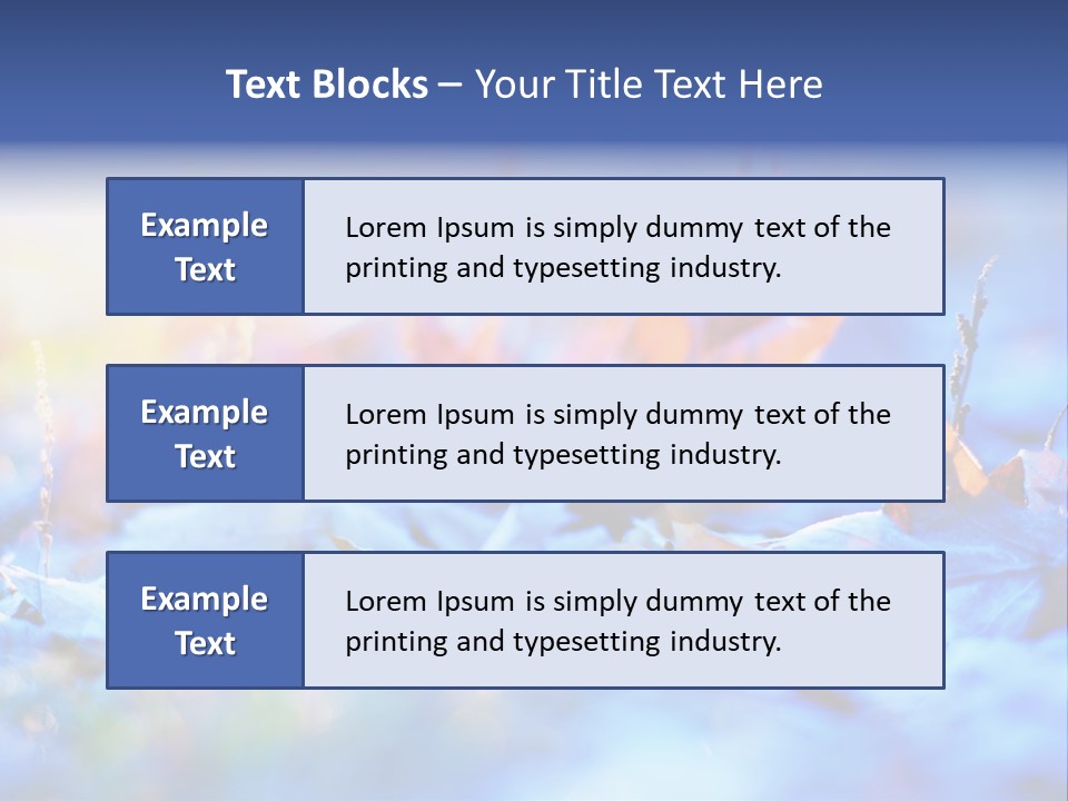Beautiful Color Fall PowerPoint Template