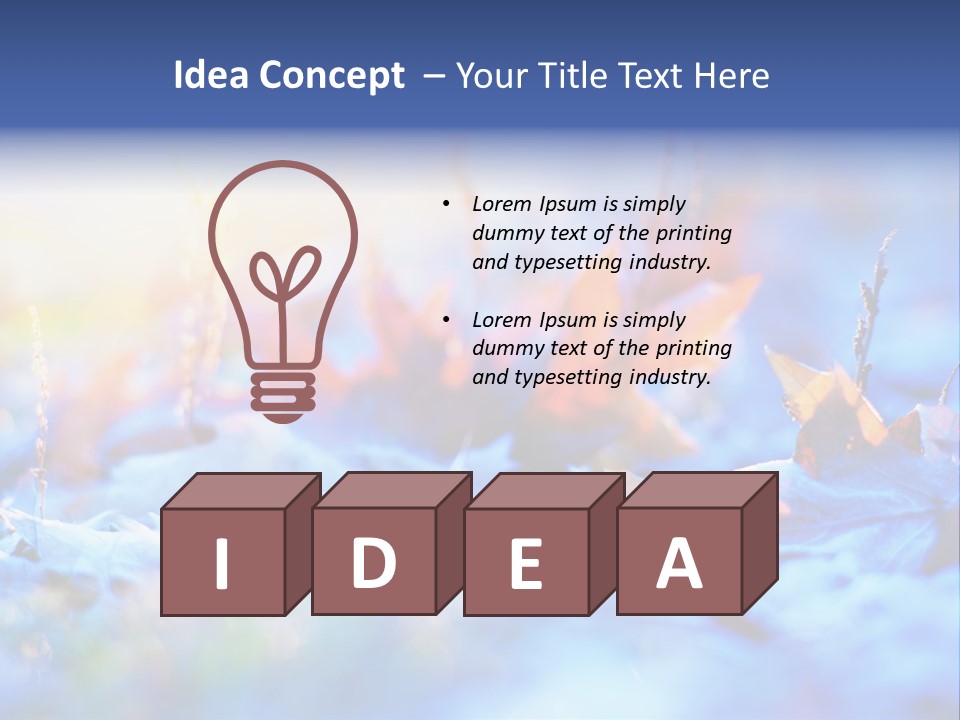 Beautiful Color Fall PowerPoint Template