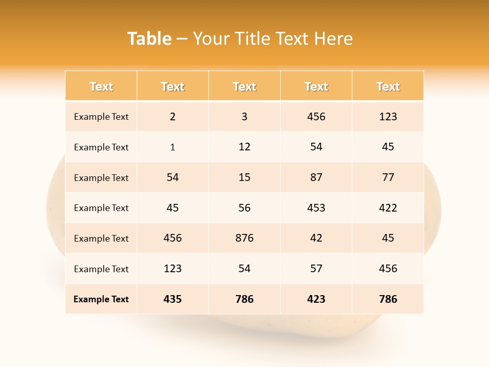 Organic Plant Diet PowerPoint Template