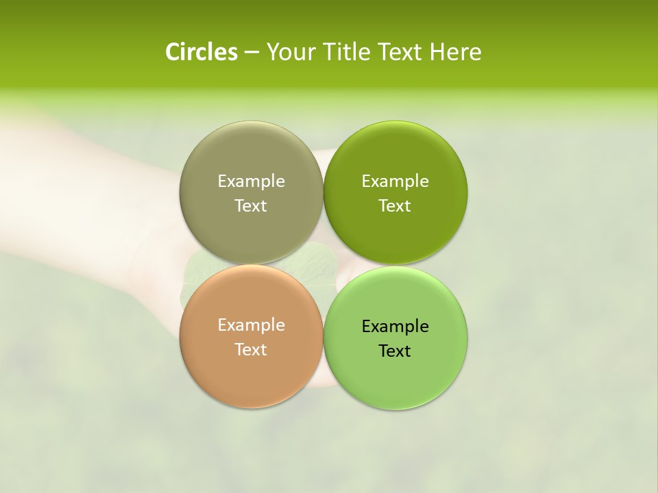 Leaf Grass Hand PowerPoint Template