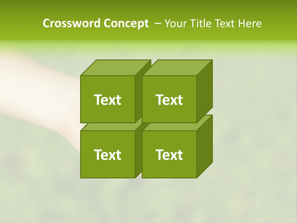 Leaf Grass Hand PowerPoint Template