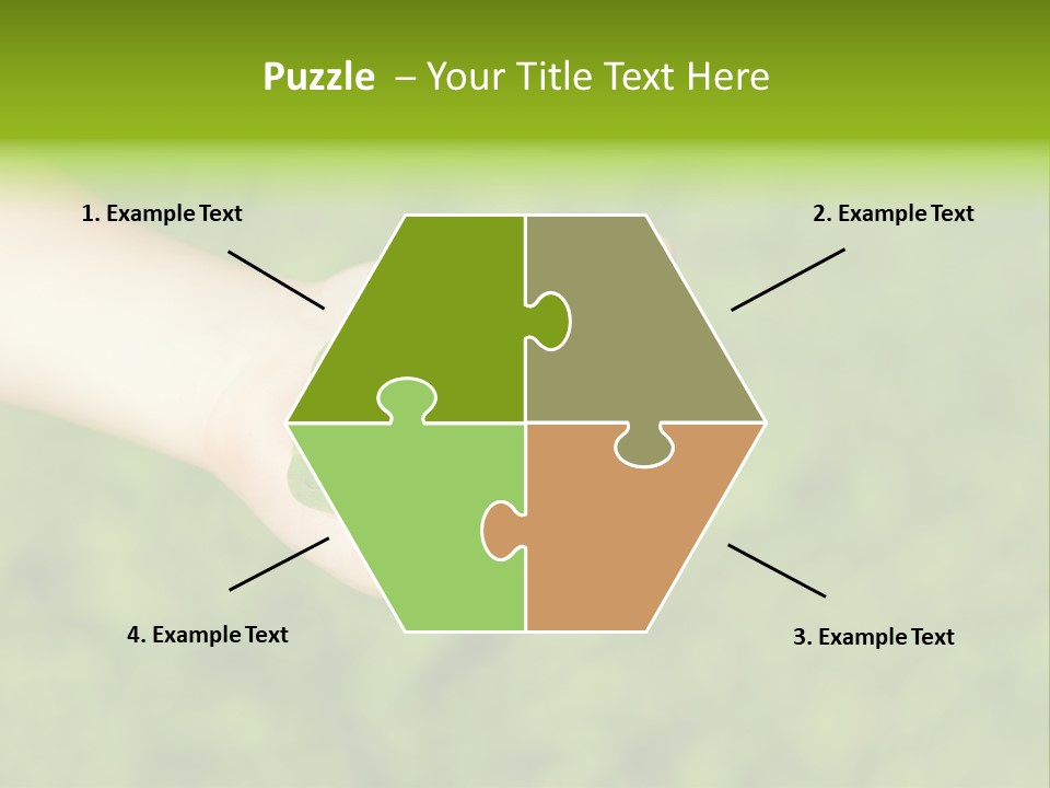 Leaf Grass Hand PowerPoint Template