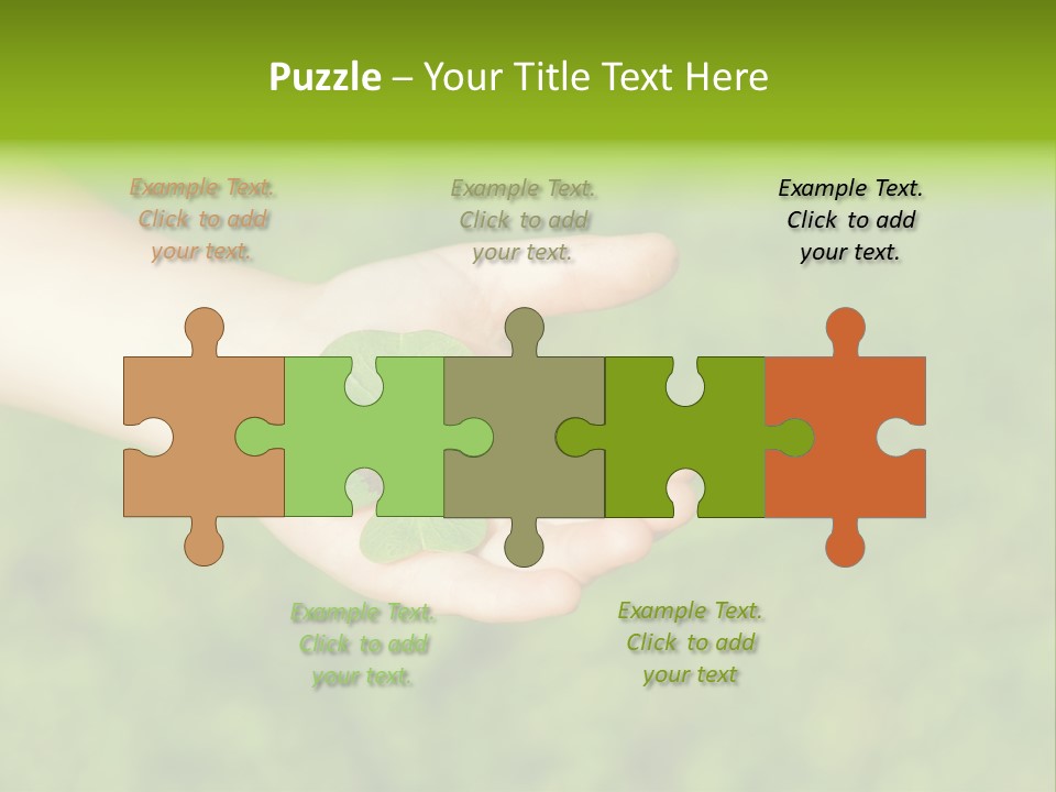 Leaf Grass Hand PowerPoint Template