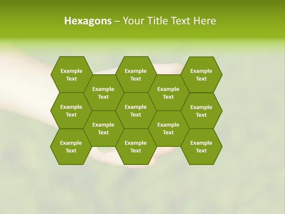 Leaf Grass Hand PowerPoint Template