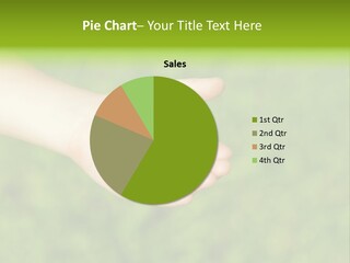 Leaf Grass Hand PowerPoint Template