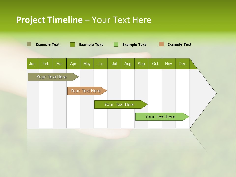 Leaf Grass Hand PowerPoint Template