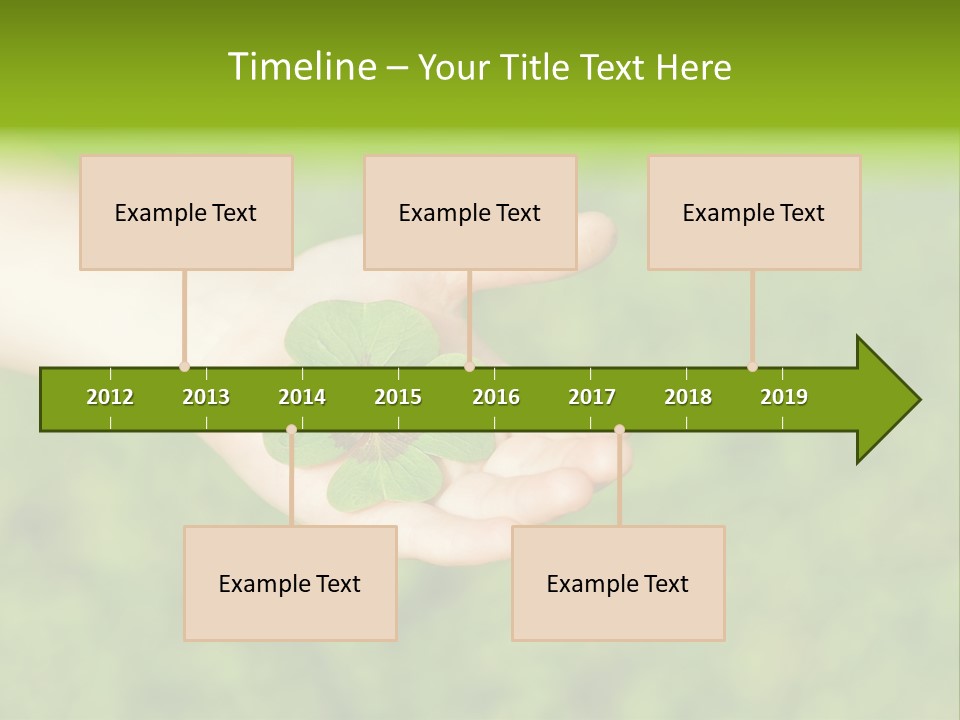 Leaf Grass Hand PowerPoint Template