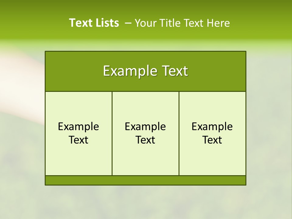 Leaf Grass Hand PowerPoint Template
