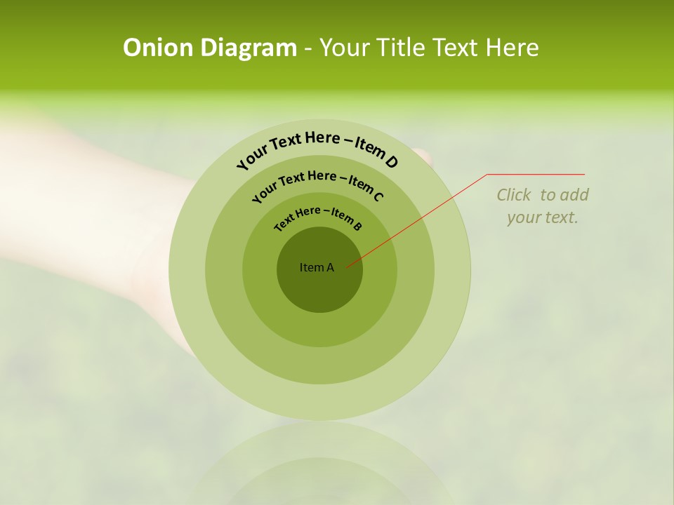 Leaf Grass Hand PowerPoint Template