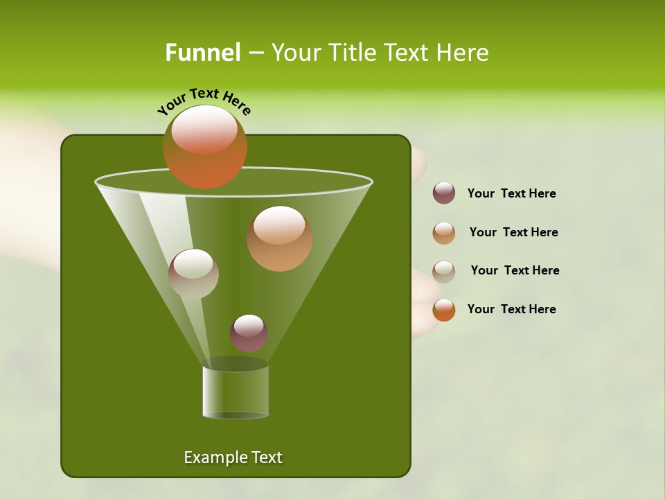 Leaf Grass Hand PowerPoint Template