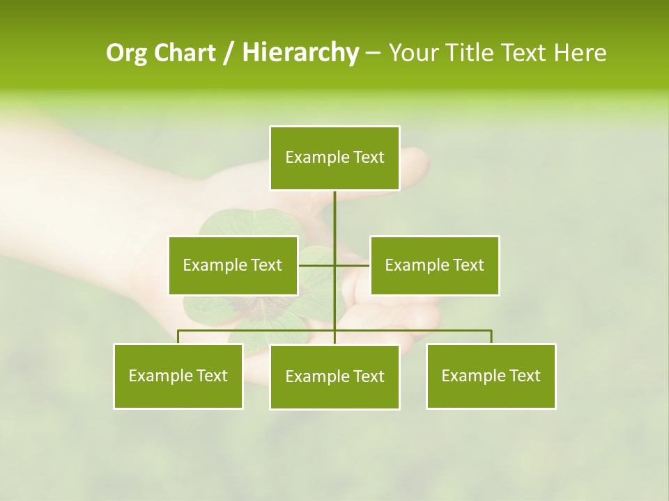 Leaf Grass Hand PowerPoint Template