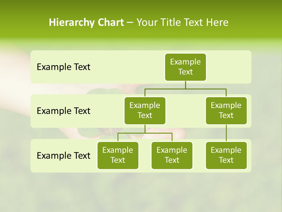 Leaf Grass Hand PowerPoint Template