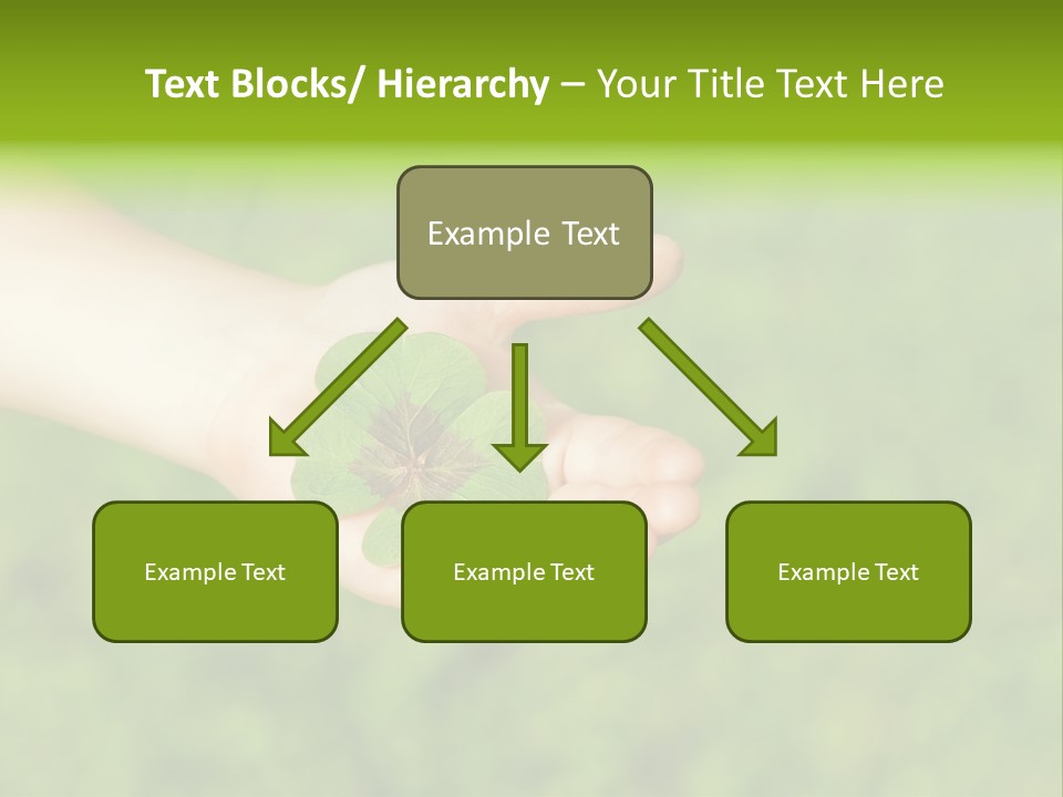 Leaf Grass Hand PowerPoint Template