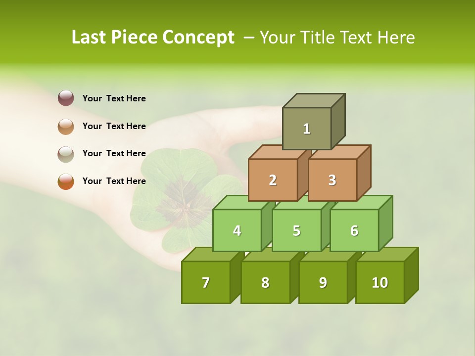 Leaf Grass Hand PowerPoint Template