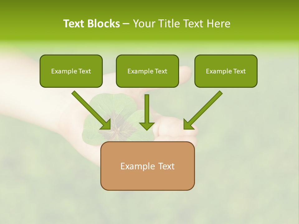 Leaf Grass Hand PowerPoint Template