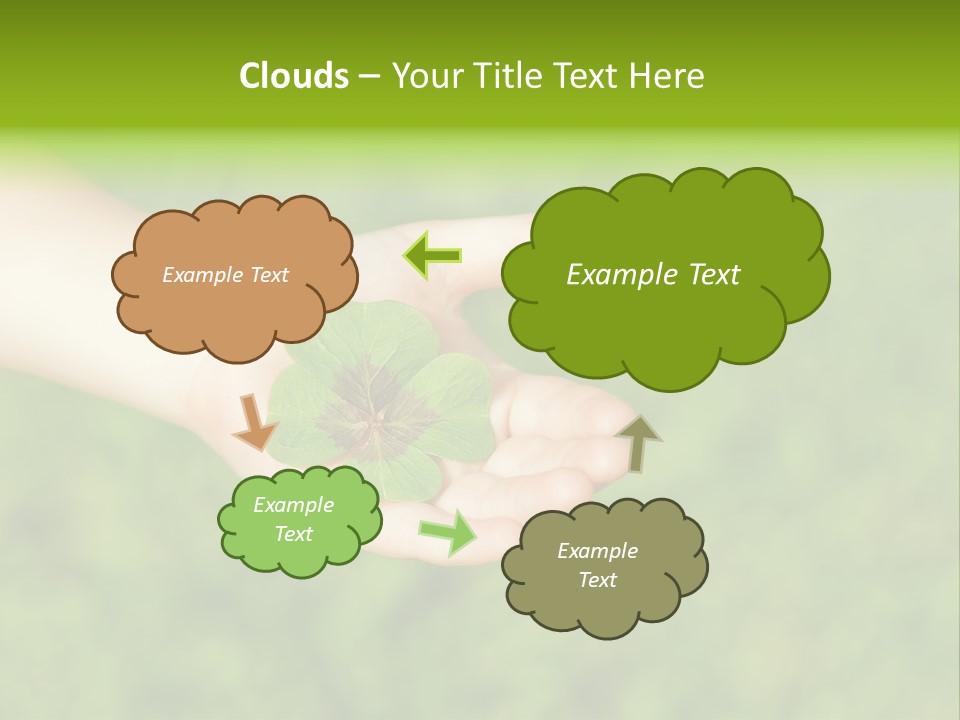Leaf Grass Hand PowerPoint Template