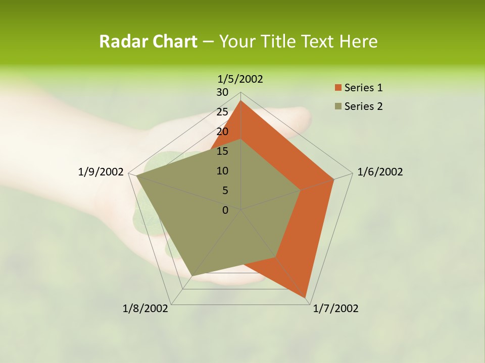 Leaf Grass Hand PowerPoint Template
