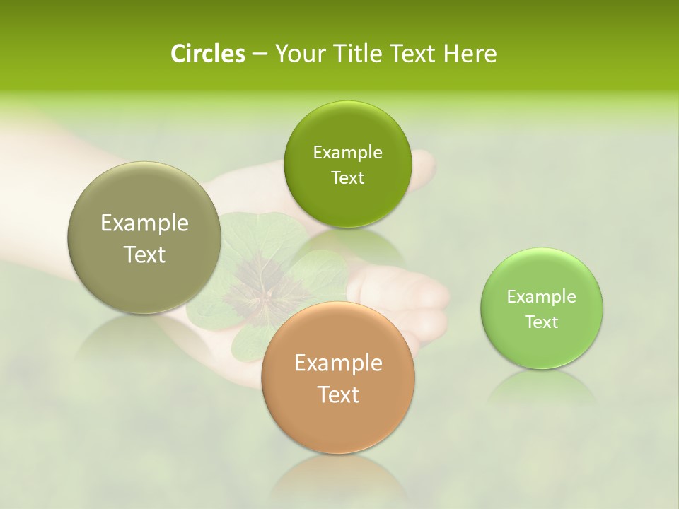 Leaf Grass Hand PowerPoint Template