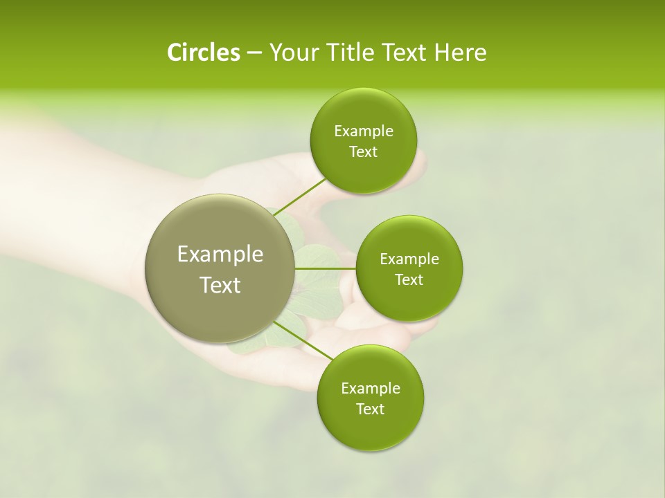 Leaf Grass Hand PowerPoint Template