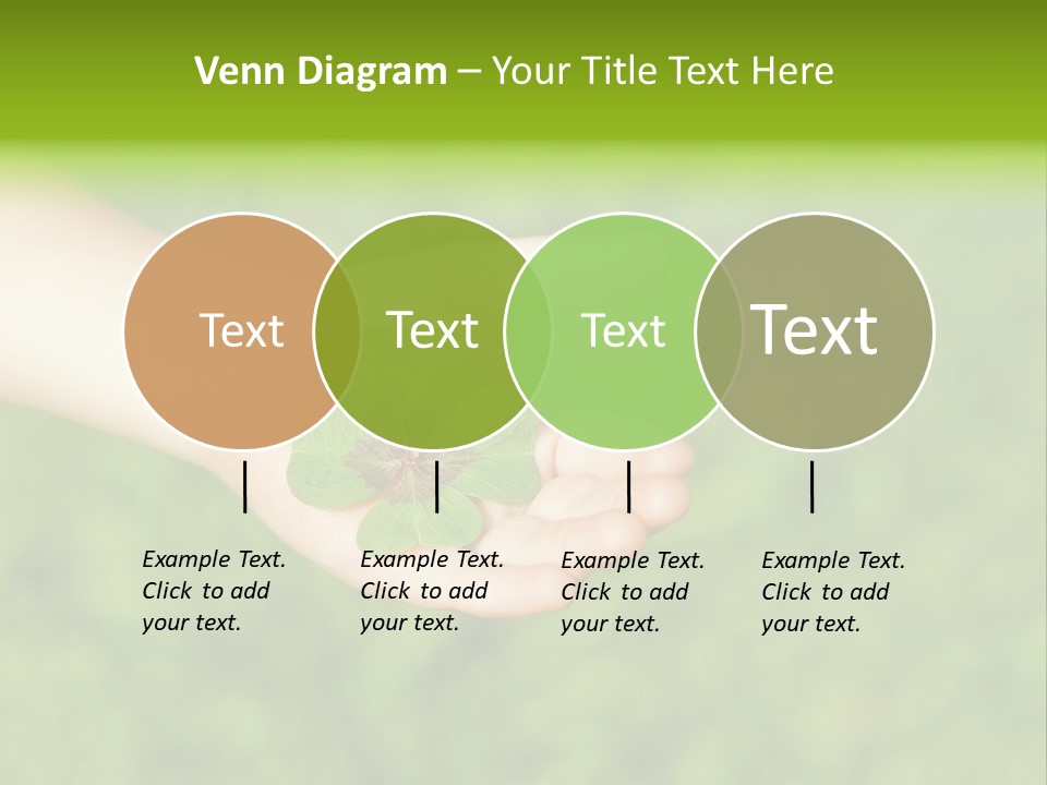 Leaf Grass Hand PowerPoint Template