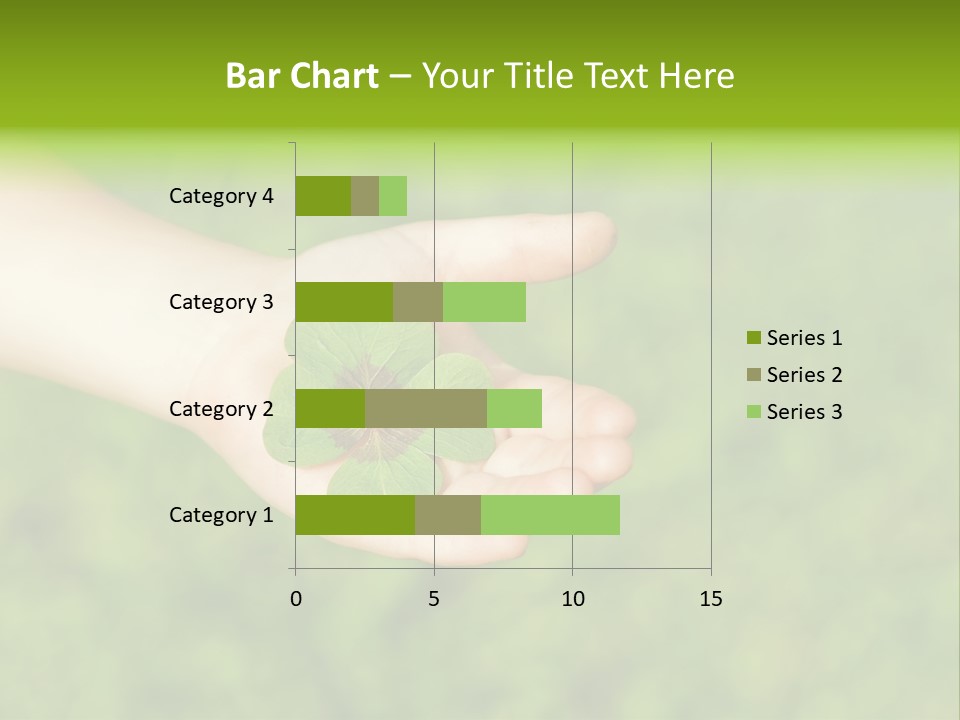 Leaf Grass Hand PowerPoint Template