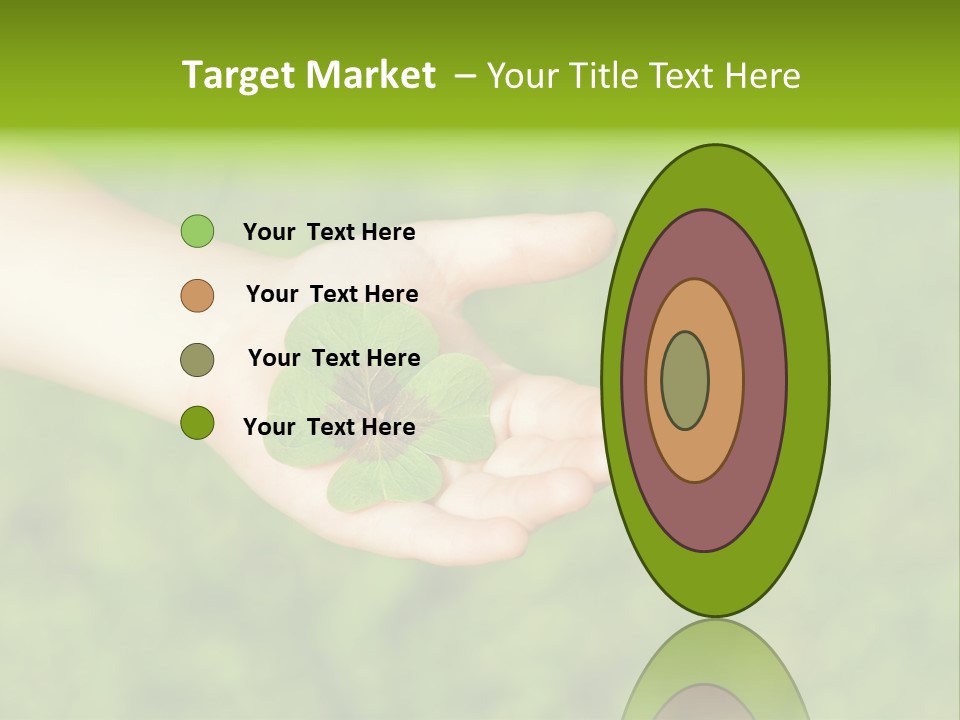 Leaf Grass Hand PowerPoint Template