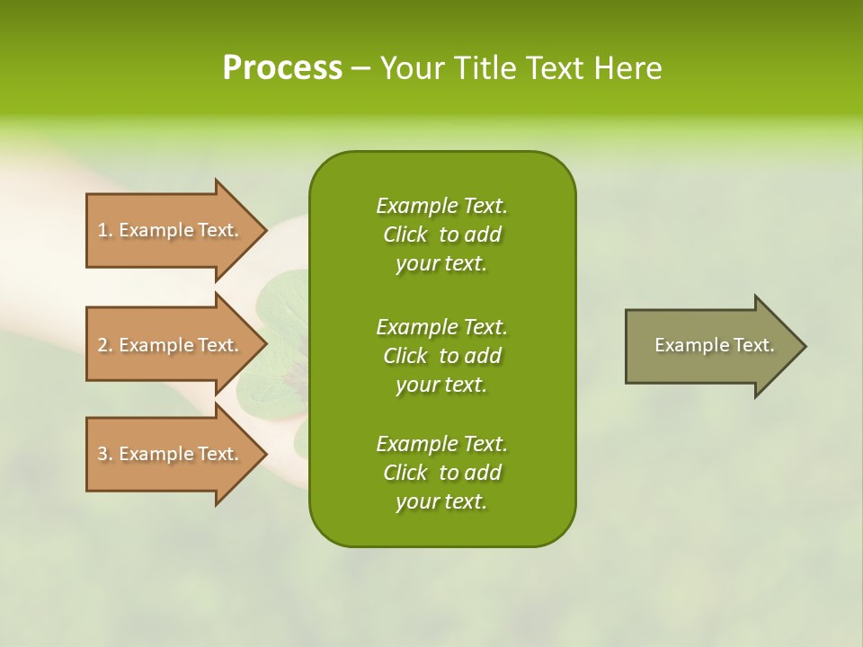 Leaf Grass Hand PowerPoint Template