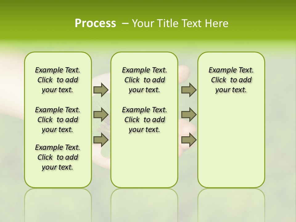 Leaf Grass Hand PowerPoint Template