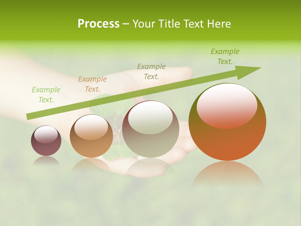 Leaf Grass Hand PowerPoint Template