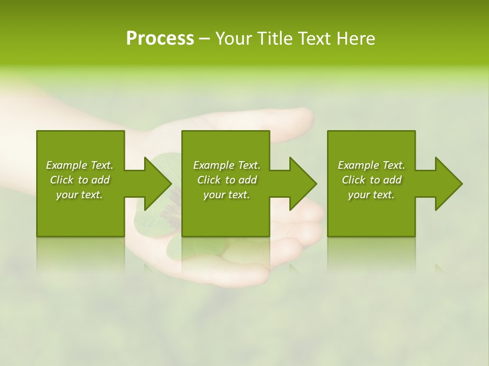 Leaf Grass Hand PowerPoint Template