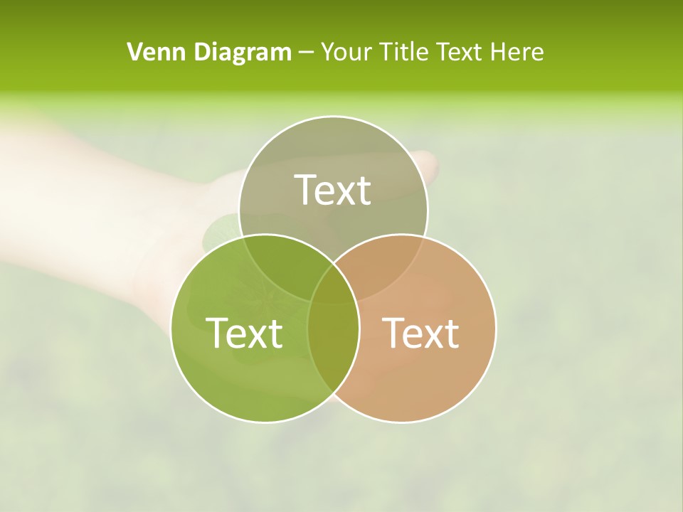 Leaf Grass Hand PowerPoint Template