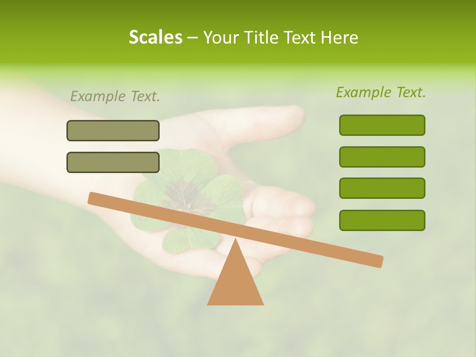 Leaf Grass Hand PowerPoint Template