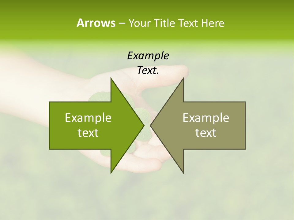 Leaf Grass Hand PowerPoint Template