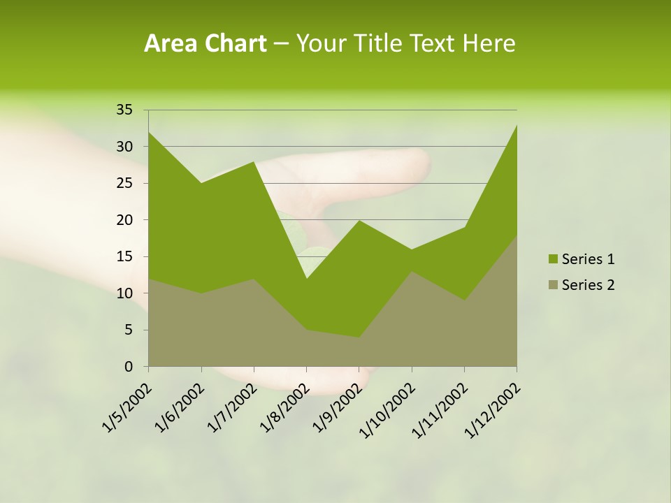 Leaf Grass Hand PowerPoint Template