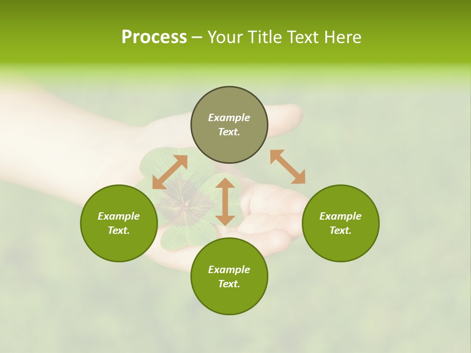 Leaf Grass Hand PowerPoint Template