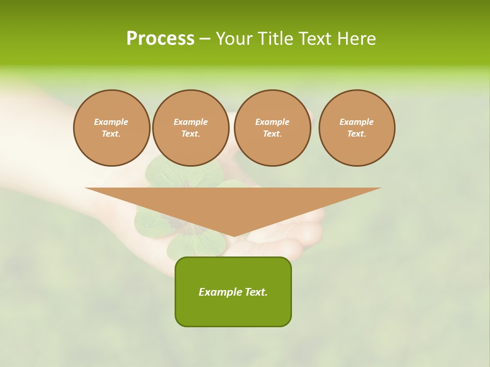 Leaf Grass Hand PowerPoint Template