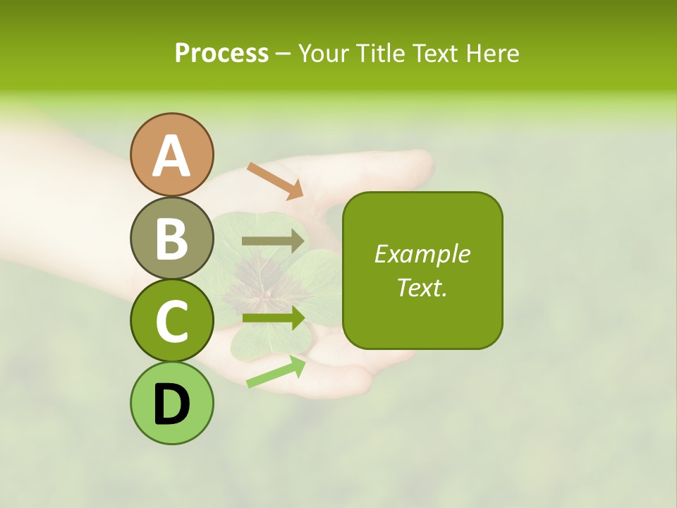 Leaf Grass Hand PowerPoint Template