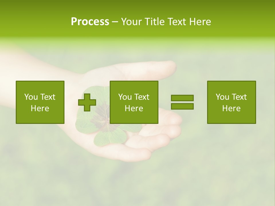 Leaf Grass Hand PowerPoint Template