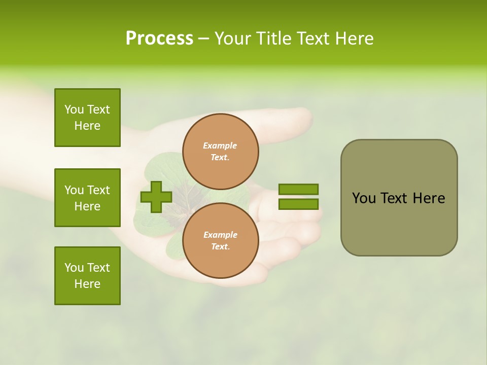 Leaf Grass Hand PowerPoint Template