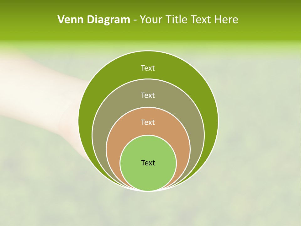 Leaf Grass Hand PowerPoint Template
